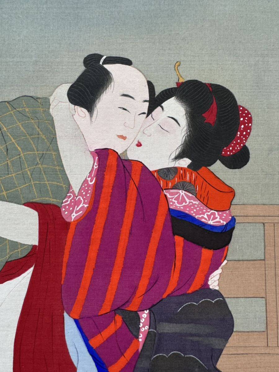 真作/江戸期肉筆春画 浮世絵 艶本 枕絵 秘画 裸婦 男根 春宮図 真作/江戸期肉筆春画 浮世絵 艶本 枕絵 秘画 裸婦 男根 春宮図