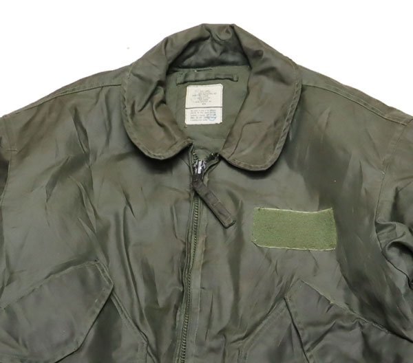 MJ52米軍実物USAFアルファALPHAアメリカ古著フライトジャケットCWU-45PミリタリージャケットLビッグサイズ空軍90’Sビンテージ緑系アラミド