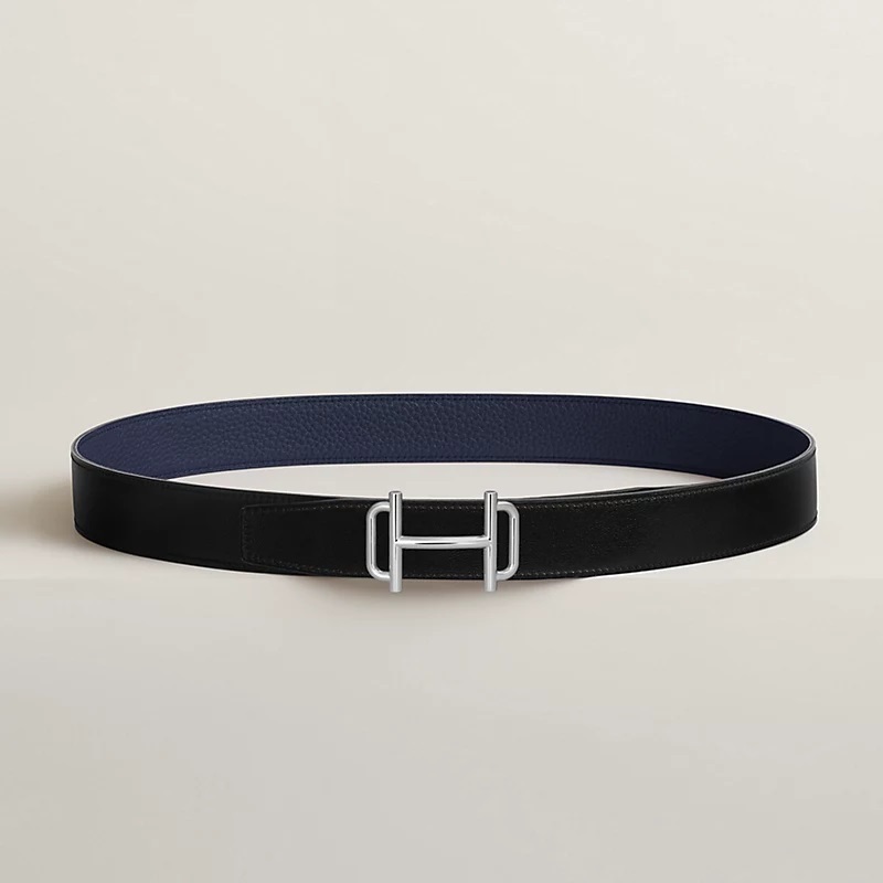 Hermes エルメス ロワイヤル リバーシブル ベルト 青×黒 Hermes エルメス ロワイヤル リバーシブル ベルト 青×黒