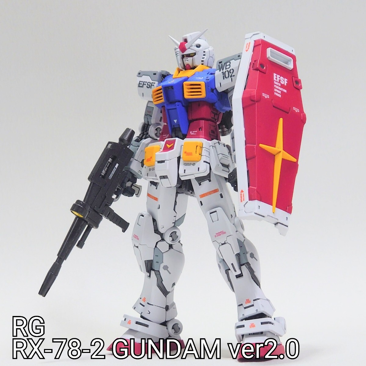Yahoo!オークション - RG「RX-78-2 ガンダム ver.2.0」全塗装 Yahoo!オークション - RG「RX-78-2 ガンダム ver.2.0」全塗装