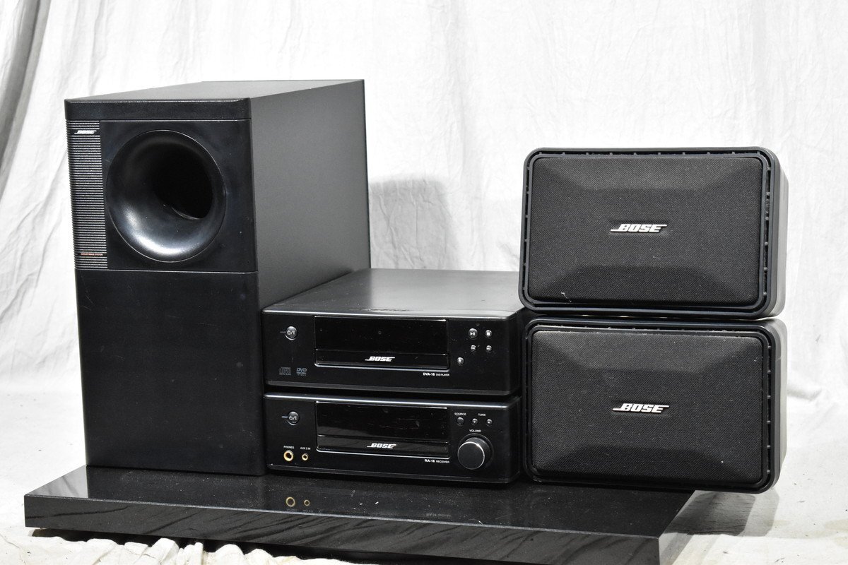 ■TG0819 BOSE ボーズ サラウンドスピーカーシステム DVA-18/RA-18/Acoustimass 3 series IV　【現状渡し品】