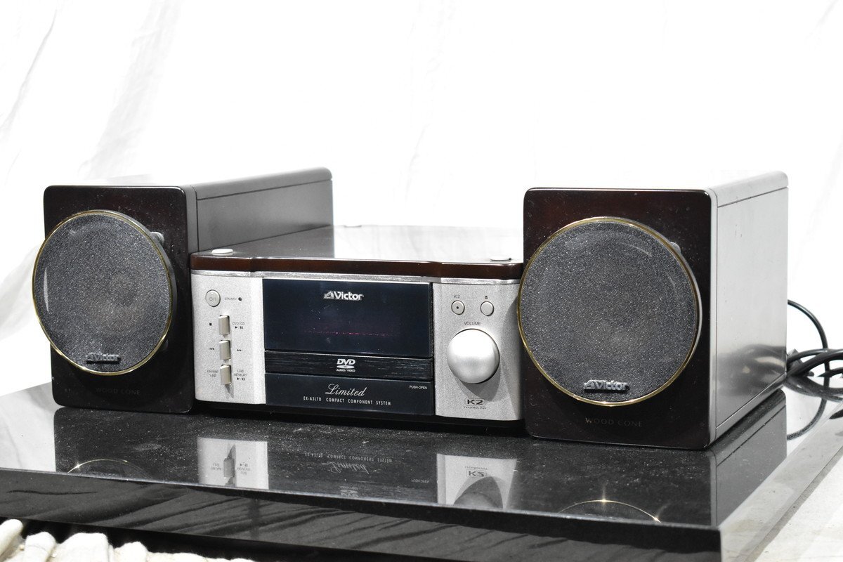 ■TG0819 JVC EX-A3LTD フルレンジウッドコーンスピーカー　【現状渡し品】