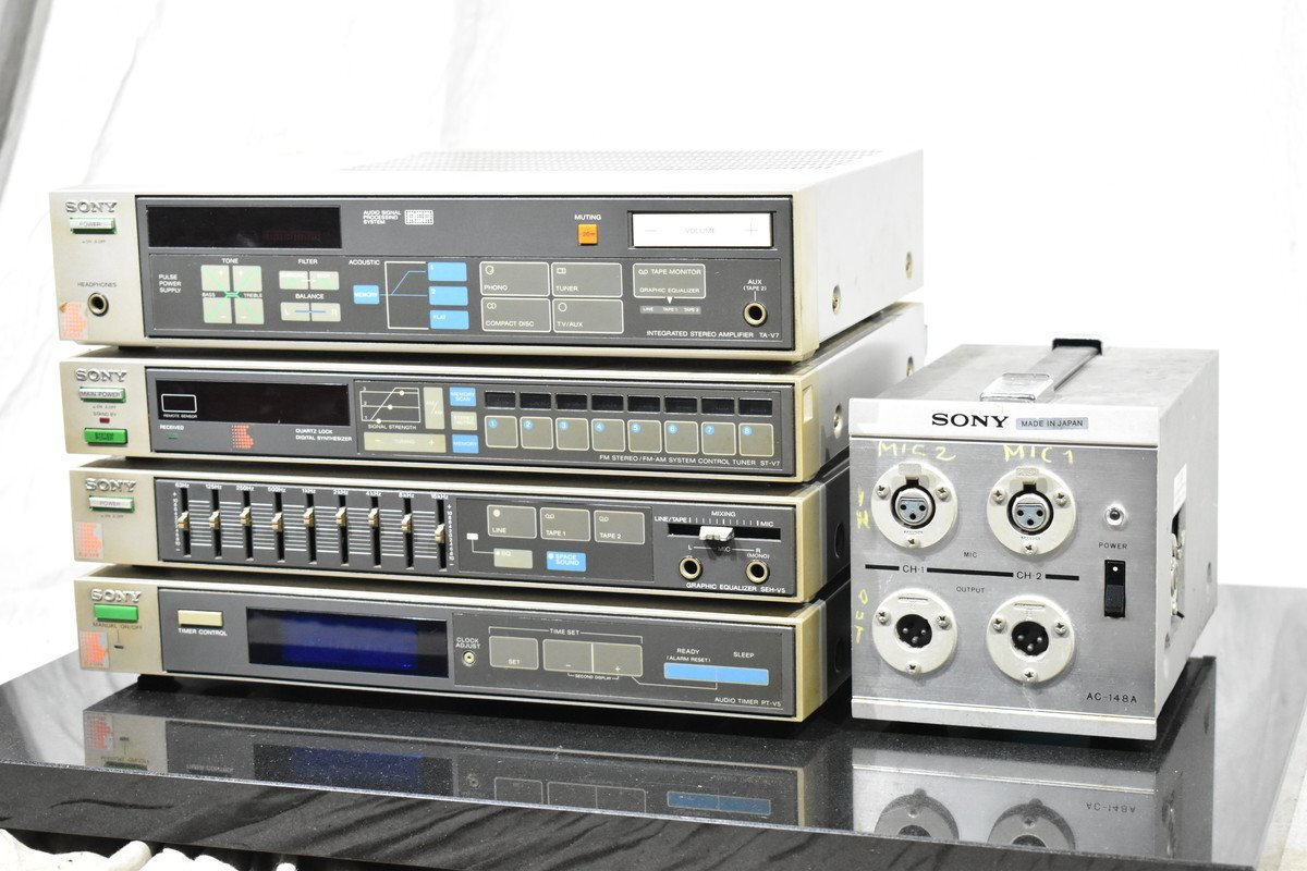 ■TG0820 Sony/ソニー システムコンポ TA-V7 ST-V7 SEH-V5 PT-V5　【現状渡し品】