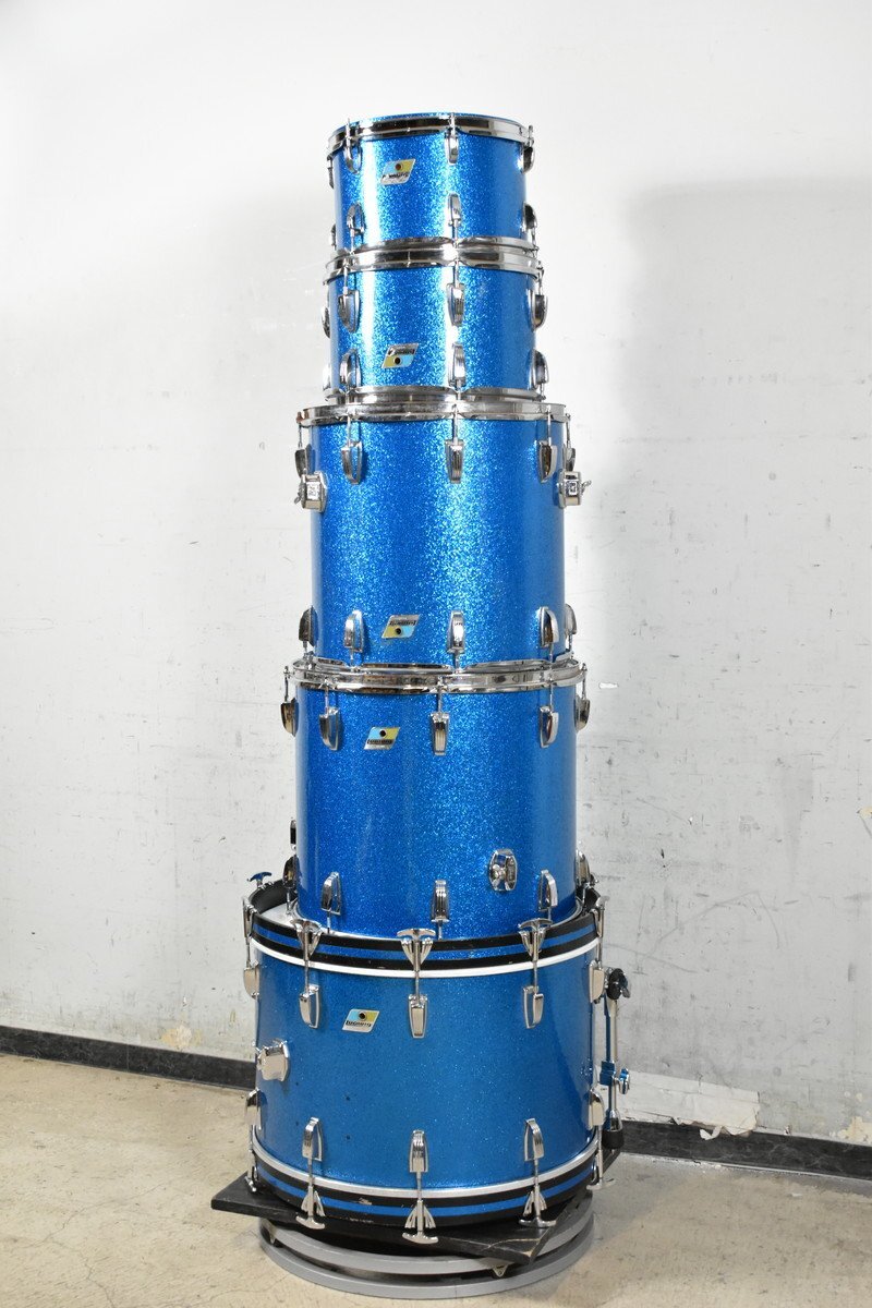 【送料無料!!】LUDWIG 70年代 ラディック ドラム 5点セット ★各ケース付属