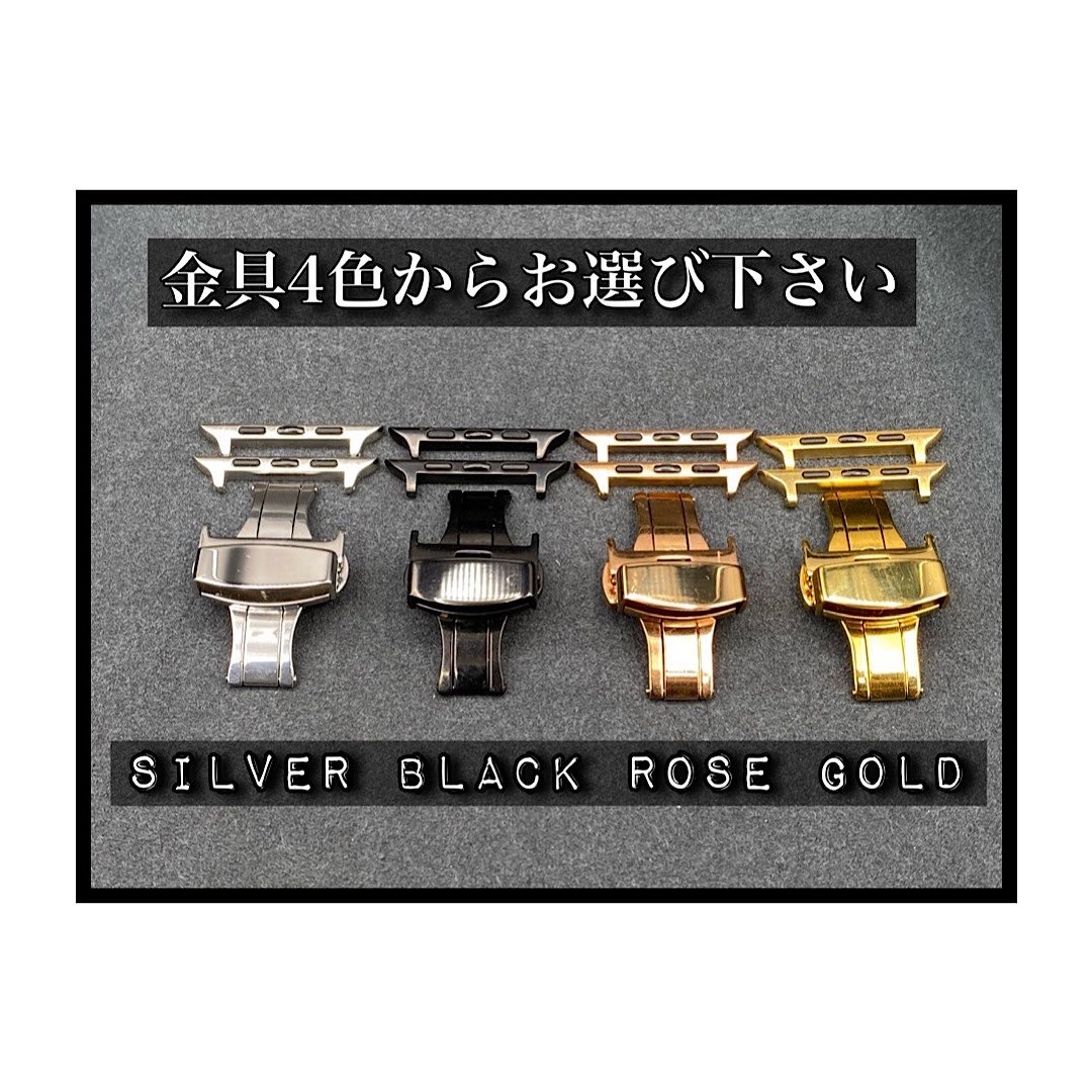 本革 牛革 レザー クロコダイル ブラック レザー ベルト 49mm 49ミリ ウルトラ アップルウォッチ 24mm幅 D バックル ultra_画像9