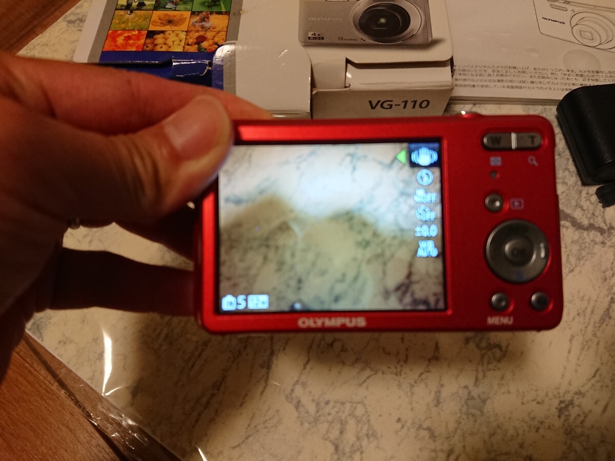 ジャンク？】OLYMPUS VG-110 レッド コンパクトデジタルカメラ