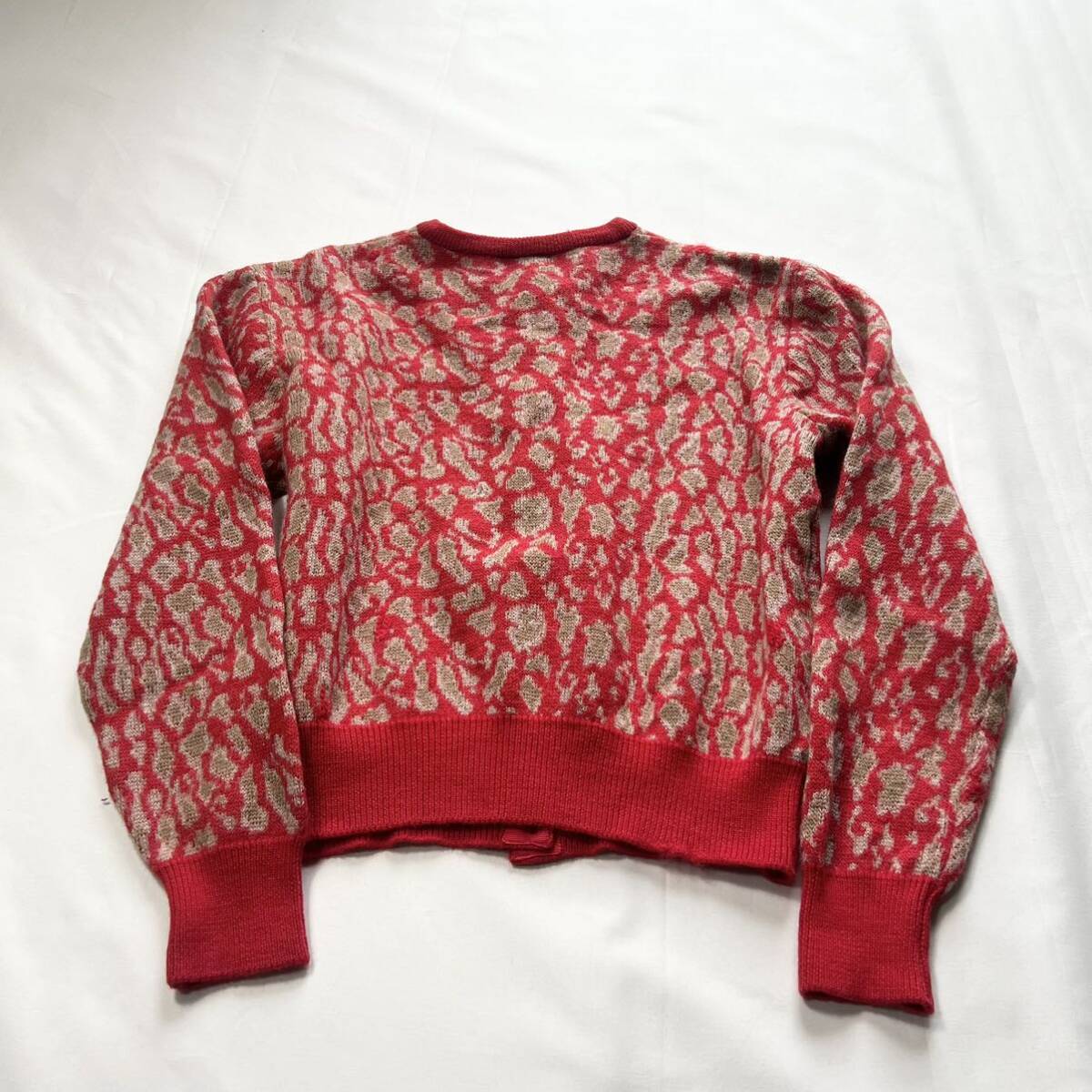 KENZO ケンゾー ヴィンテージ ニット カーディガン レッドカラー KENZO ケンゾー ヴィンテージ ニット カーディガン レッドカラー