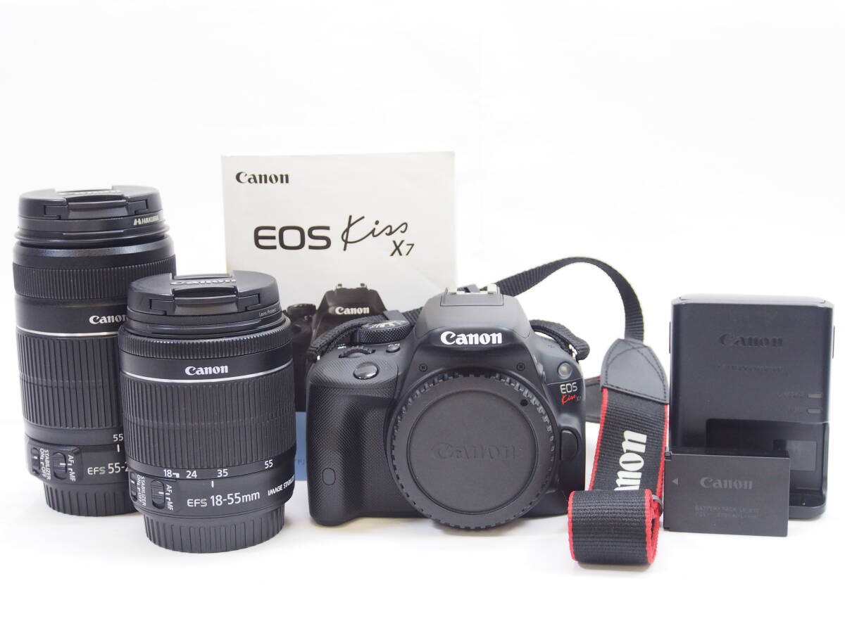 ☆美品☆Canon EOS Kiss X7 ダブルズームセット キヤノン