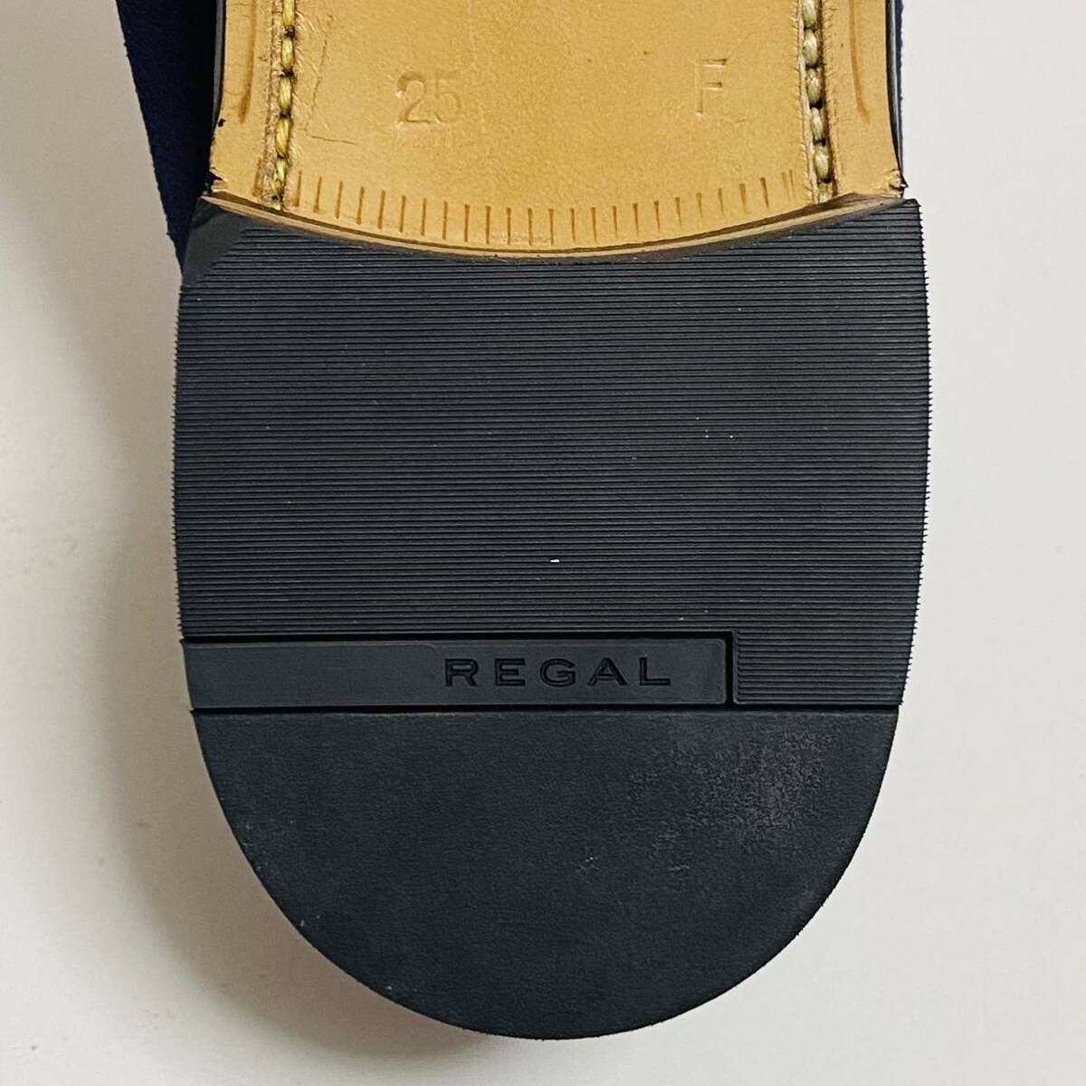 【美品】REGAL Built to order system リーガル オーダー シューズ スエード 25cm 紺色 ネイビー