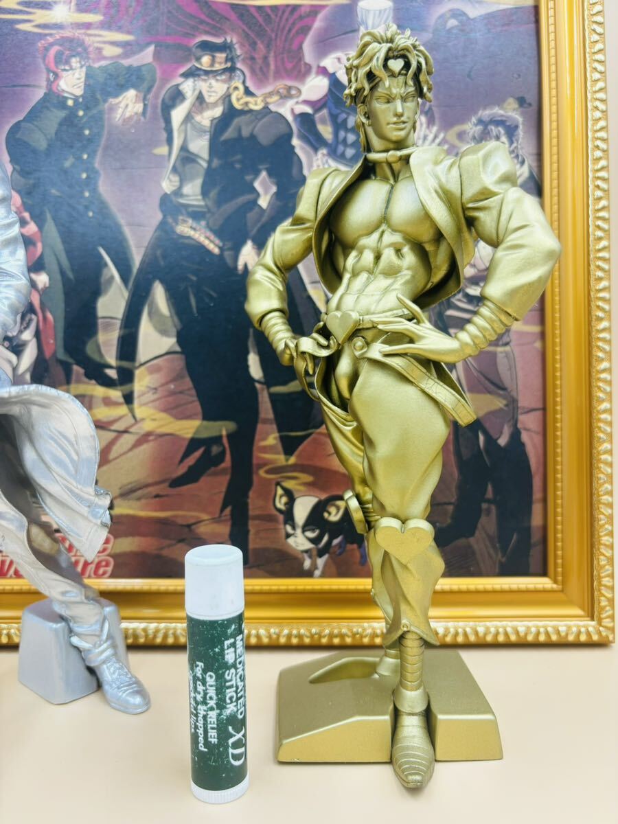 【3個セット】JOJO、ジョジョ、DIO、リペイント品、フィギュア 3個セット】JOJO ジョジョ DIO フィギュア ポスター 額縁(金ケシ
