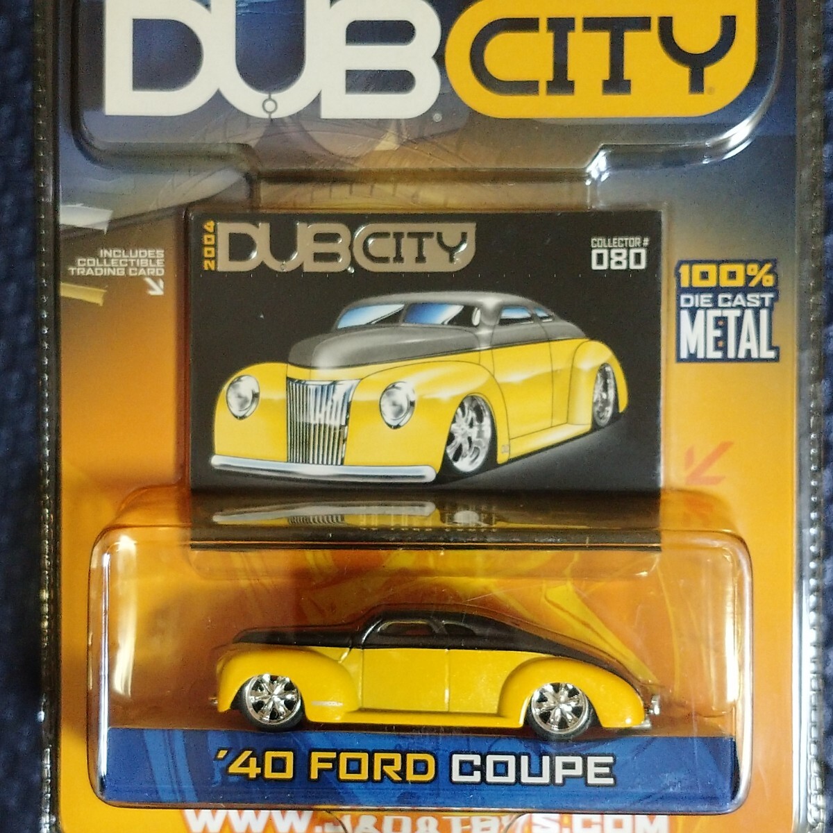 Jada toys DUB CITY '40 フォード クーペ 1/64 2004年製造品 未開封品 長期暗室保管品 ミニカー