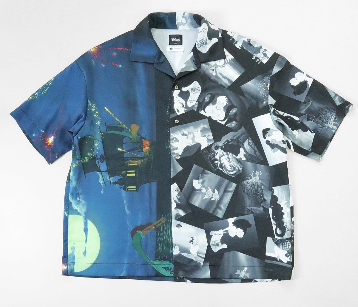 美品☆ tk.TAKEO KIKUCHI ◇ ディズニー 総柄 コラージュシャツ 美品☆ tk.TAKEO KIKUCHI ◇ ディズニー 総柄 コラージュシャツ