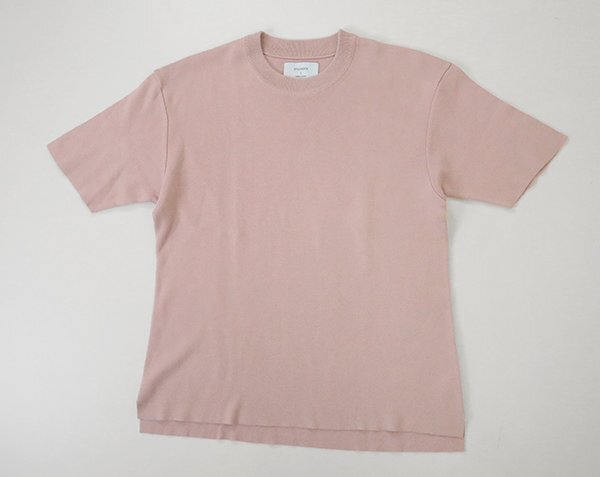 STUDIOUS ◆ ミラノリブニット Ｔシャツ サイズ1 ピンク 半袖 ニット カットソー ステュディオス ◆GG18_画像3