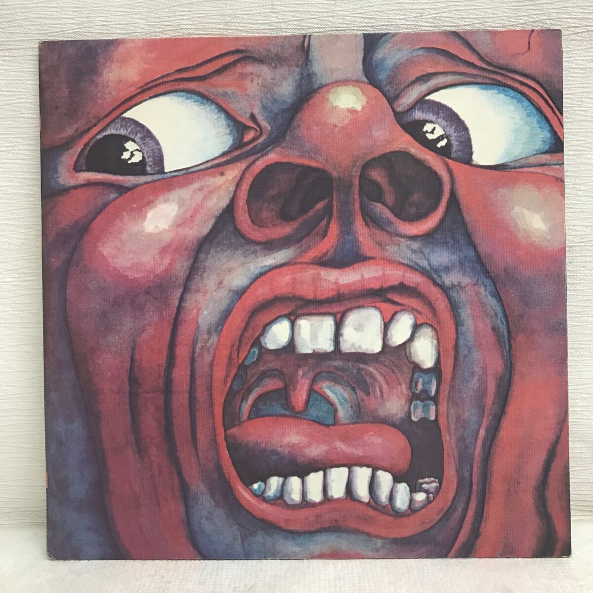I0817B5 KING CRIMSON クリムゾン・キングの宮殿 LP レコード P-10115A 洋楽 ロック ATLANTIC 21世紀の精神異常者 キング・クリムゾン
