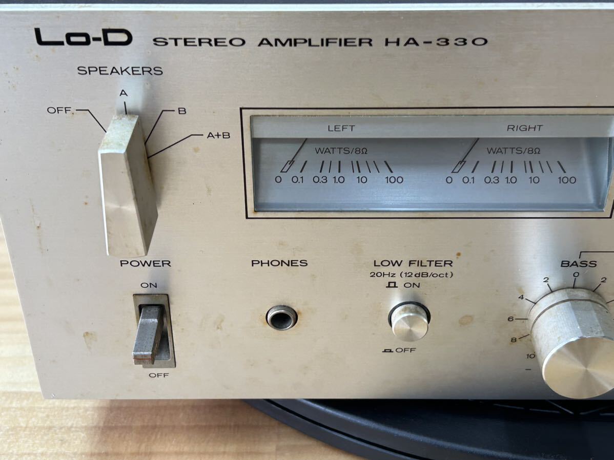 Lo-D ローディー ステレオアンプ プリメインアンプ HA-330 音響 Lo-D ローディー ステレオアンプ プリメインアンプ HA-330 音響
