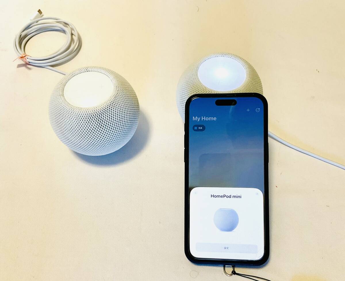 Apple HomePod mini MY5H2J/A белый 2 шт. комплект б/у включая доставку 