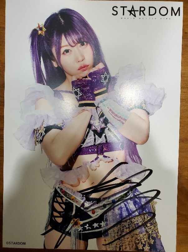 ★スターダム　中野たむ　直筆サイン入りポートレート　STARDOM　女子プロレス