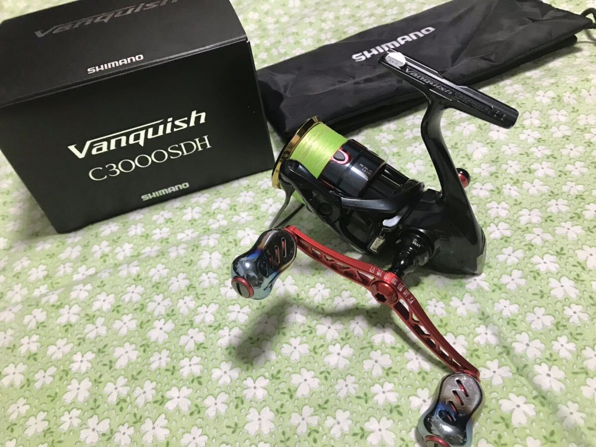 美品 カスタム 19 ヴァンキッシュ C3000SDH リブレハンドル+ 美品 カスタム 19 ヴァンキッシュ C3000SDH リブレハンドル+