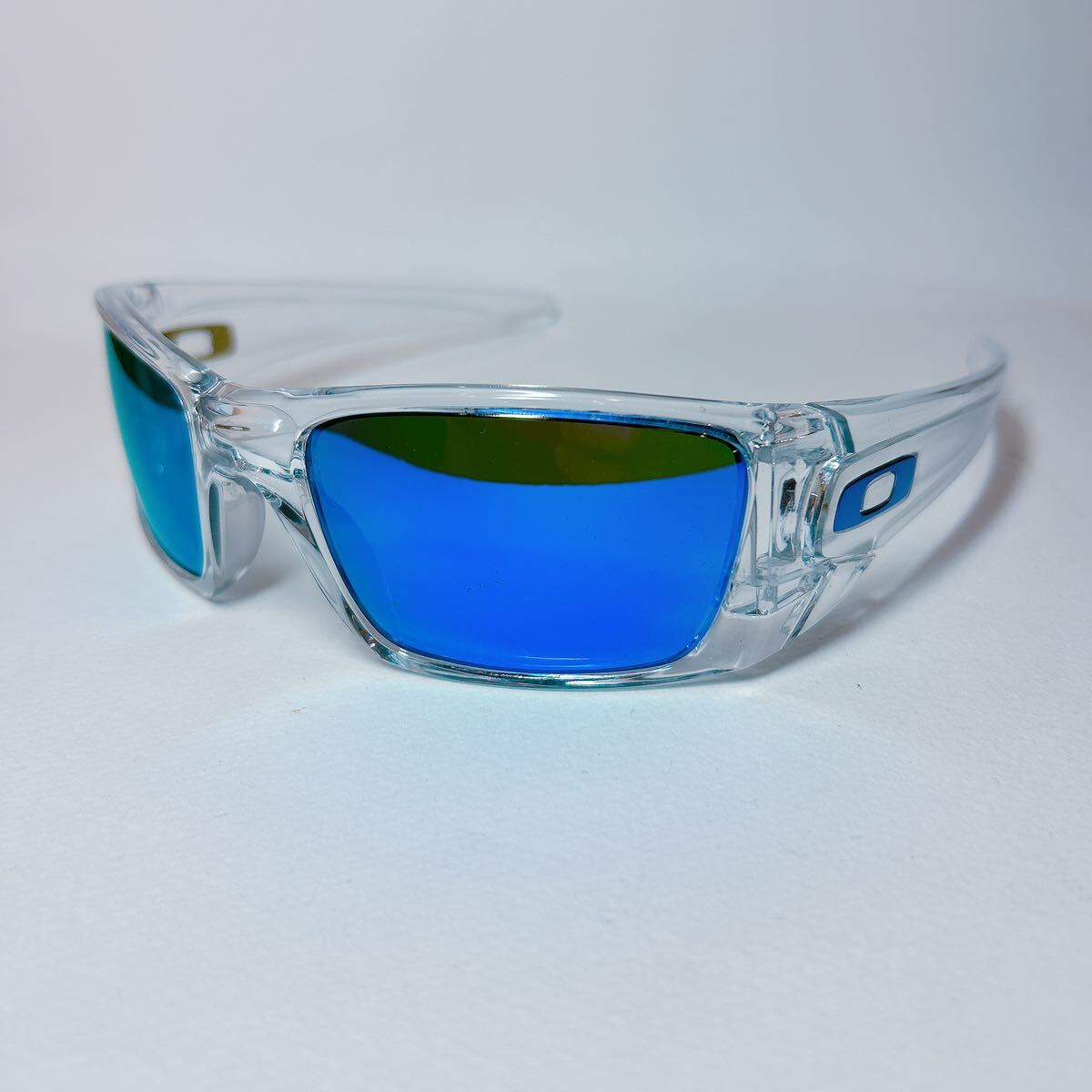 送料無料！美品！OAKLEY オークリーサングラスFUEL CELLフューエルセル ミラーレンズ検スポーツボードスケート登山トレランフロッグスキン