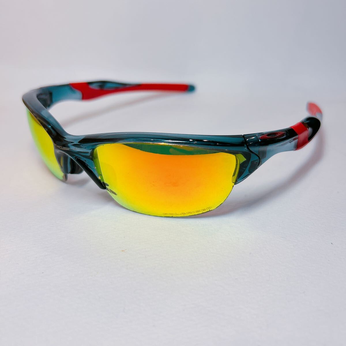 送料無料！OAKLEY オークリーサングラス ハーフジャケット2.0half jacket2.0偏光レンズミラーレンズpolarizedジャパンフィットアジアン