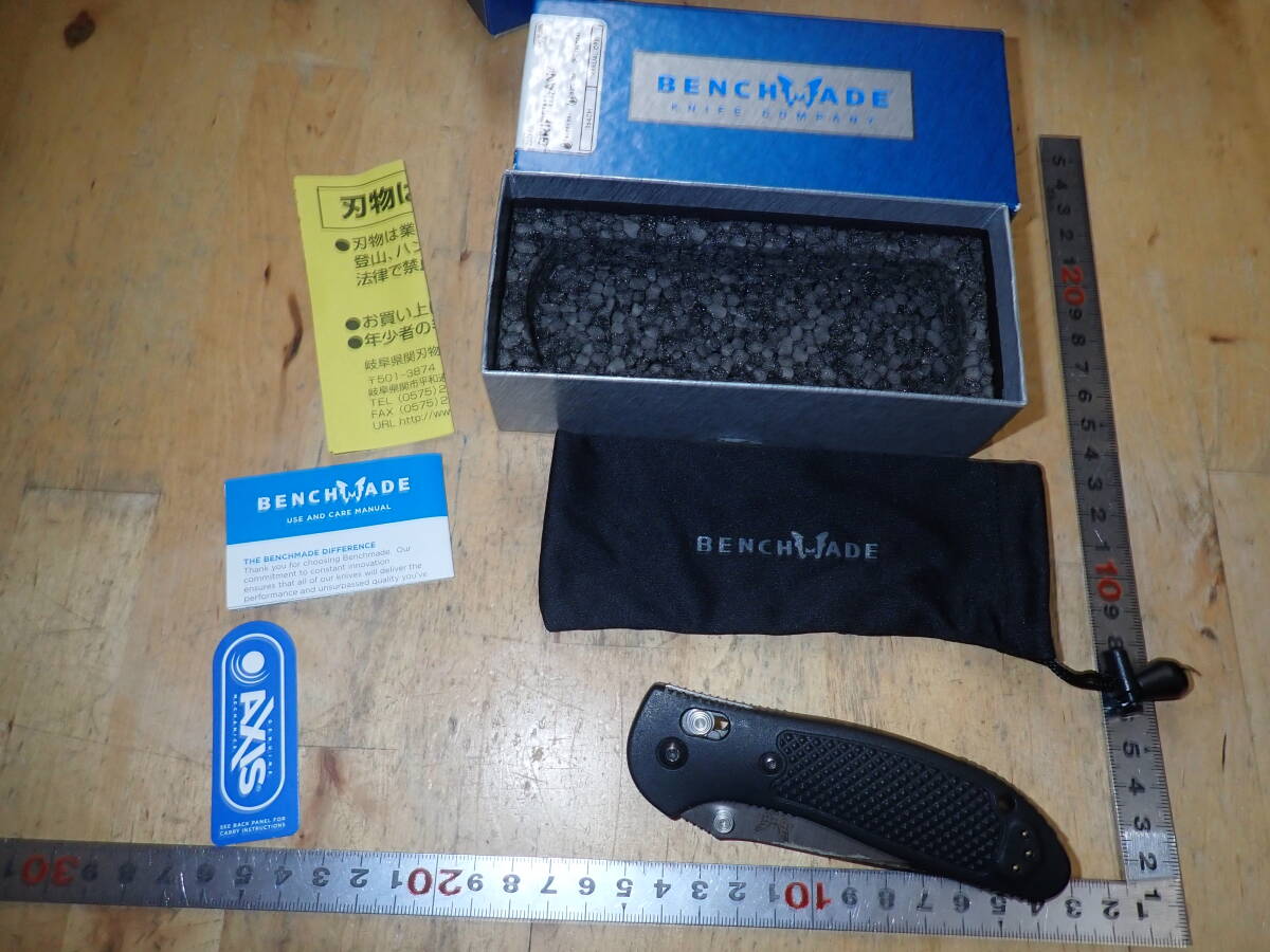 『N25B』未使用★ベンチメイド BENCHMADE　GRIPTILIAN フォールディングナイフ