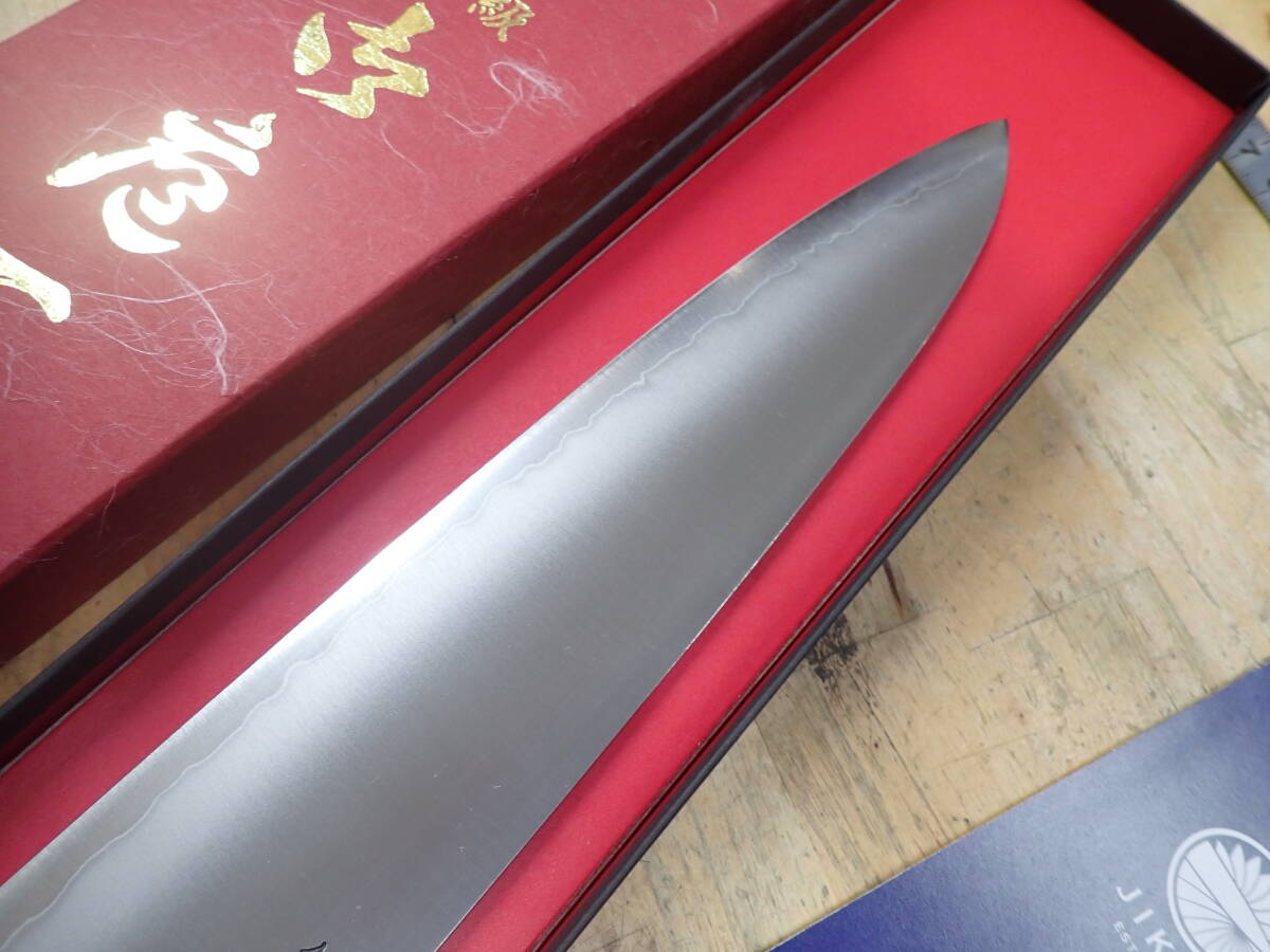 [N30C] не использовался * Sakai . свет Takumi . серебряный Sanwa нож мясника японский кухонный нож 240mm