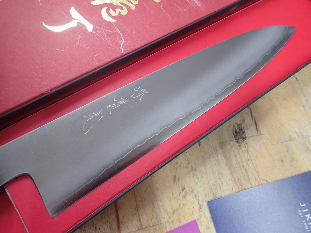 [N30C] не использовался * Sakai . свет Takumi . серебряный Sanwa нож мясника японский кухонный нож 240mm