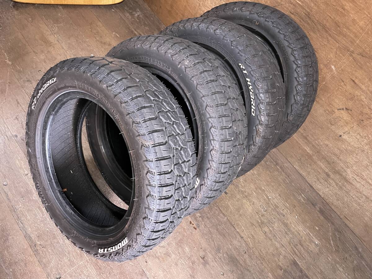 モンスタ RTハイブリッド 165/65R14 4本セット 製造2023年 サマー 夏用 ラジアル タイヤ MONSTA オフロード ブロック 林道 キャンプ