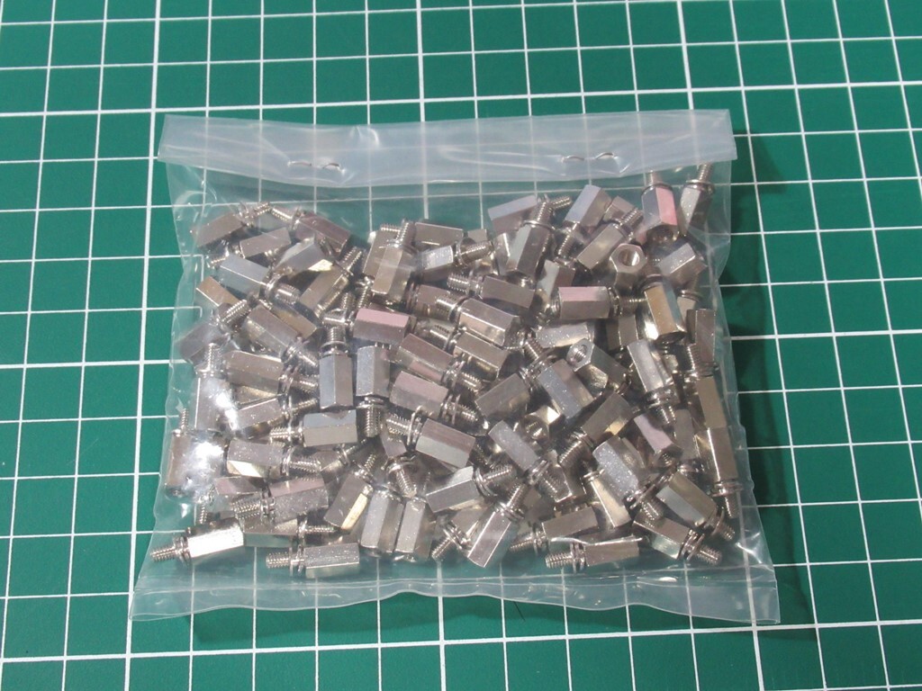 廣杉計器 黄銅六角スペーサーオスメスM3x10mm PW SW付き WSB 廣杉計器 黄銅六角スペーサーオスメスM3x10mm PW SW付き WSB