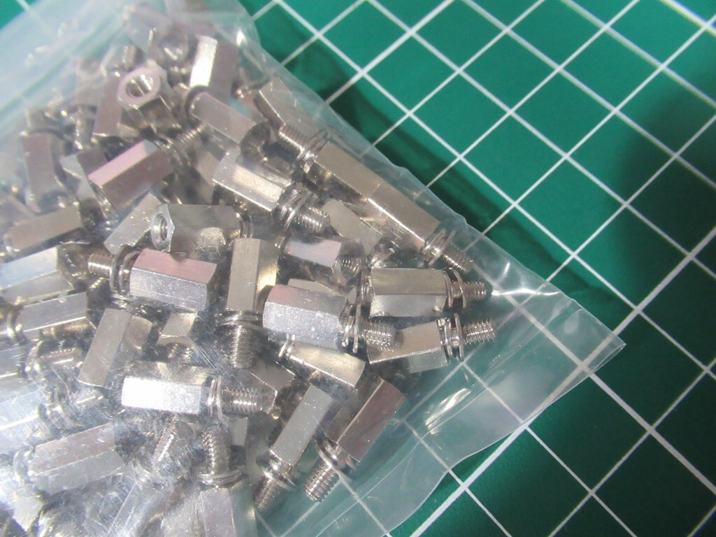 廣杉計器 黄銅六角スペーサーオスメスM3x10mm PW SW付き WSB 廣杉計器 黄銅六角スペーサーオスメスM3x10mm PW SW付き WSB