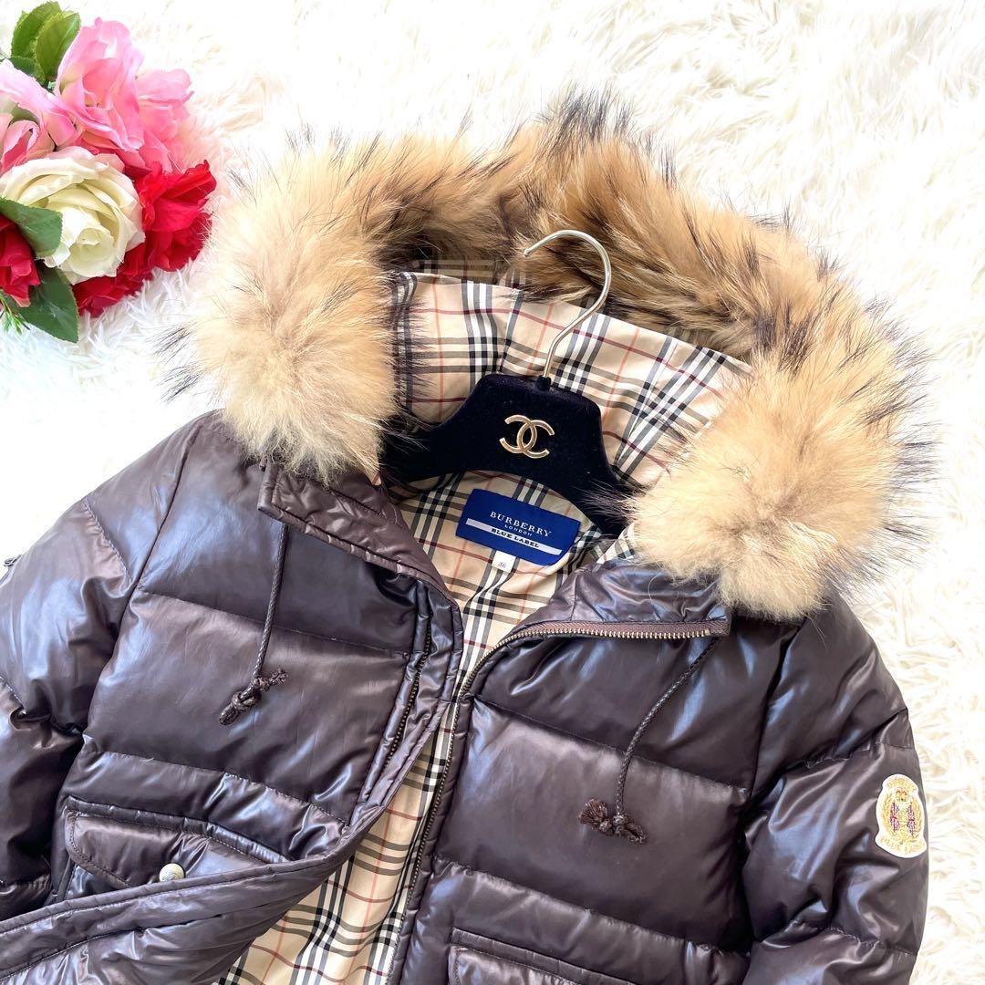 高級感 BURBERRY BLUE LABEL バーバリー ダウンジャケット 38 M 高級感 BURBERRY BLUE LABEL バーバリー ダウンジャケット 38 M
