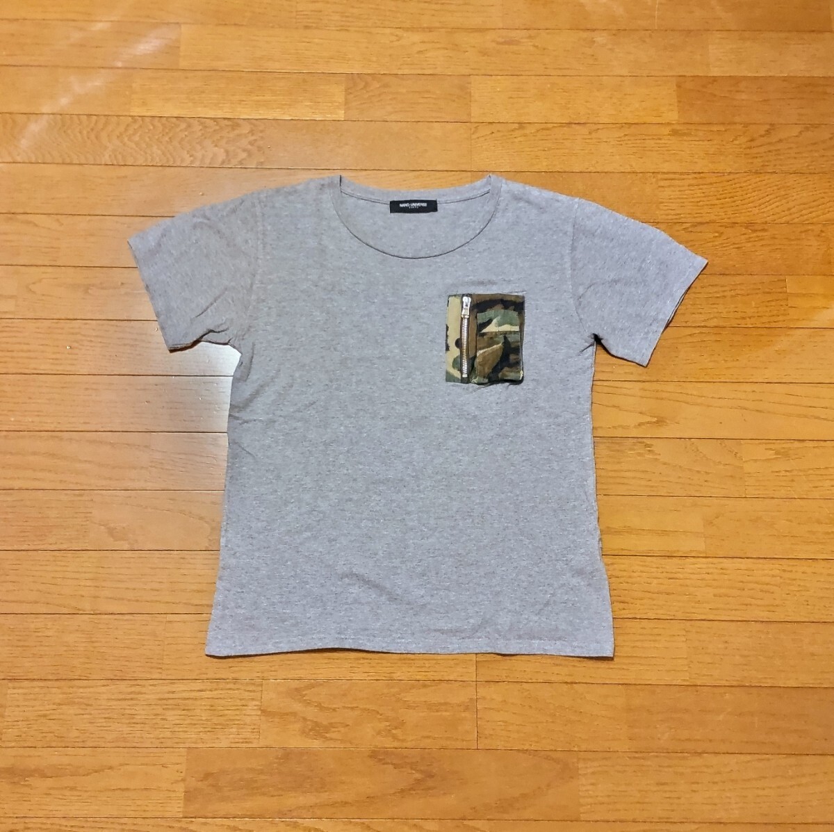 NANO universe　ナノユニバース　迷彩ポケット　Tシャツ　07082400000330