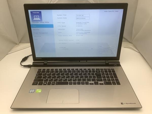 ジャンク!TOSHIBA AZ67/VG○Core i7 6500U 2.5G 8G 1T