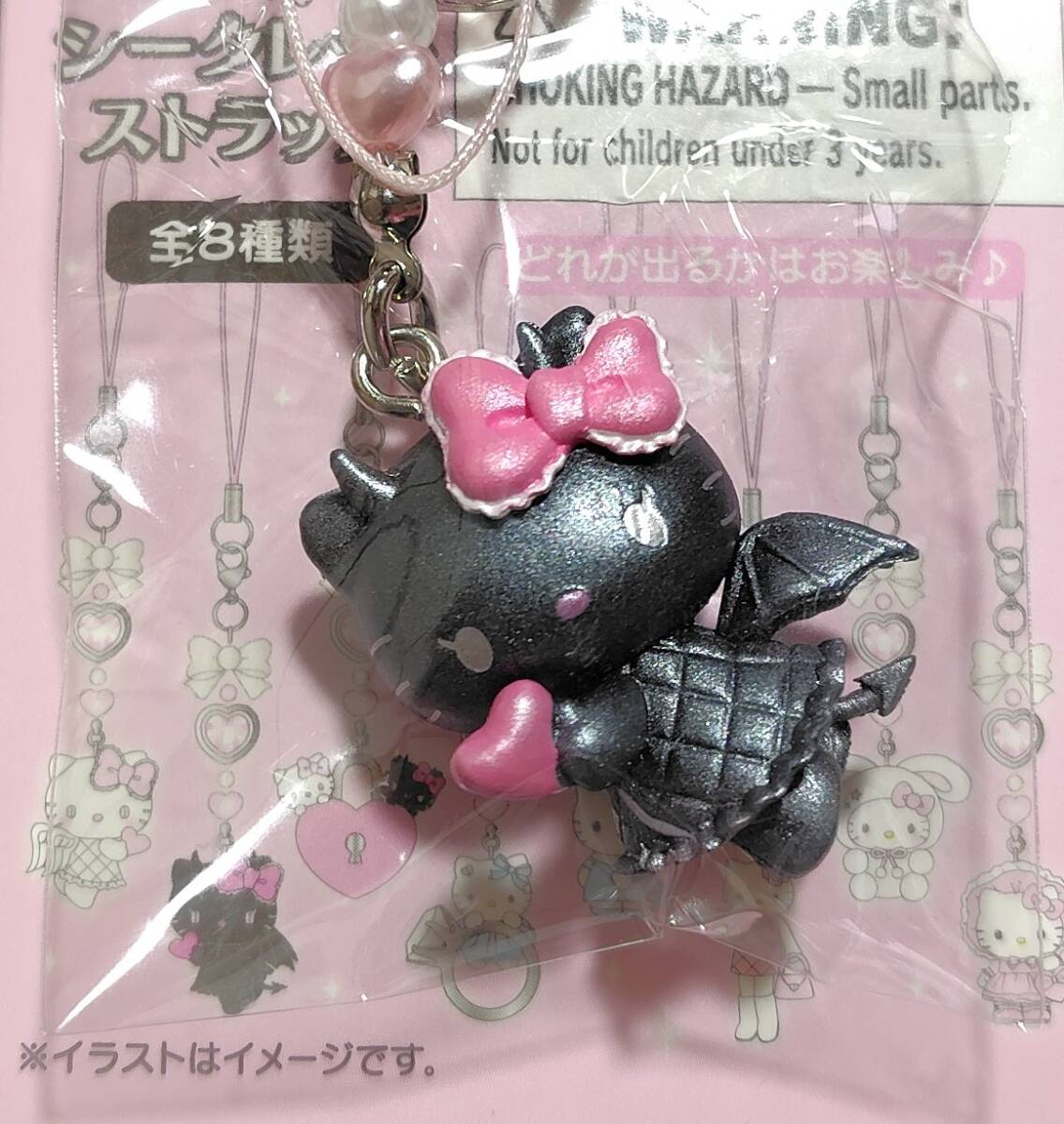 ハローキティ天使小悪魔デザインシークレットストラップ新品未 ハローキティ天使小悪魔デザインシークレットストラップ新品未