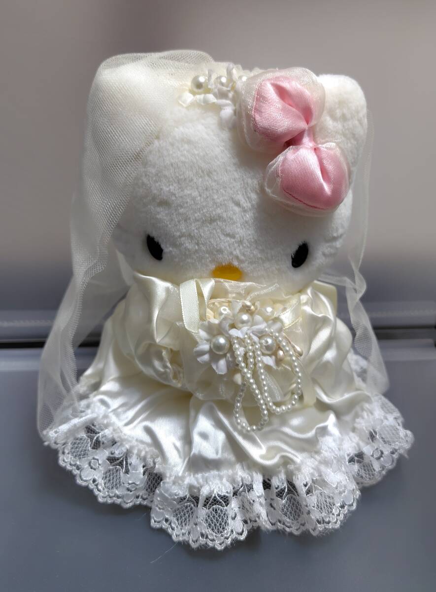 希少 黒入荷！ サンリオハローキティ ウエディングvivitix 1999年ぬいぐるみレトロ ぬいぐるみ