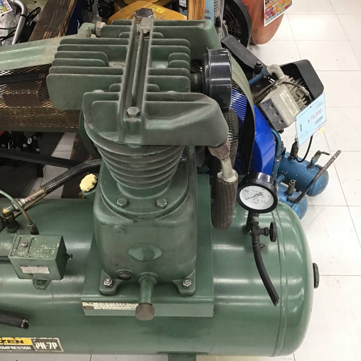 店頭受取り限定】 安全自動車/ANZEN エアコンプレッサー・PH-7P 店頭受取り限定】 安全自動車/ANZEN エアコンプレッサー・PH-7P