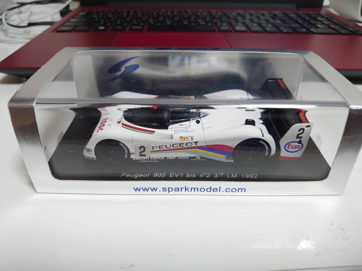 即決 Spark PEUGEOT 905 EV1 bis #2 LM 1992 プジョー ルマン 3 即決 Spark PEUGEOT 905 EV1 bis #2 LM 1992 プジョー ルマン 3