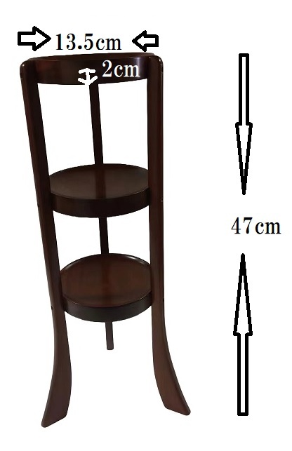 木製 三段盛 一対 高さ47cm 供物台 仏具(供物台 三段盛り 40 木製 三段盛 一対 高さ47cm 供物台 仏具(供物台 三段盛り 40