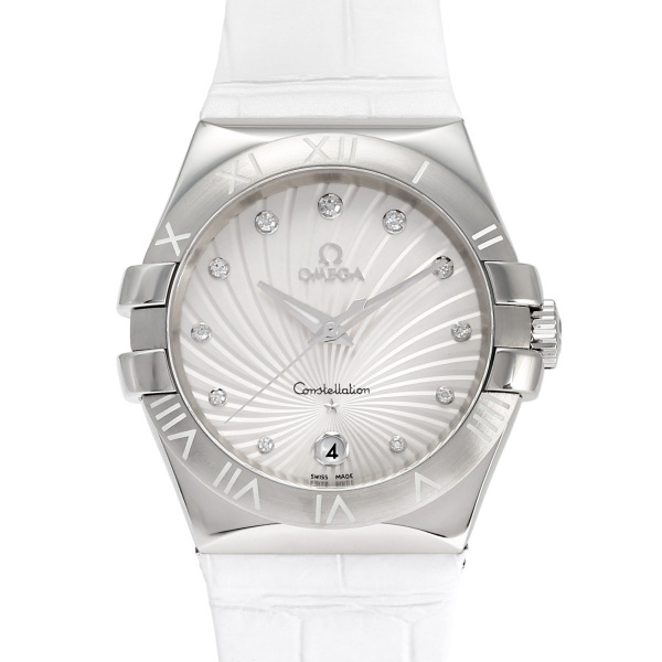  Omega OMEGA Constellation 35 MM 123.13.35.60.52.001 white face new goods wristwatch lady's 