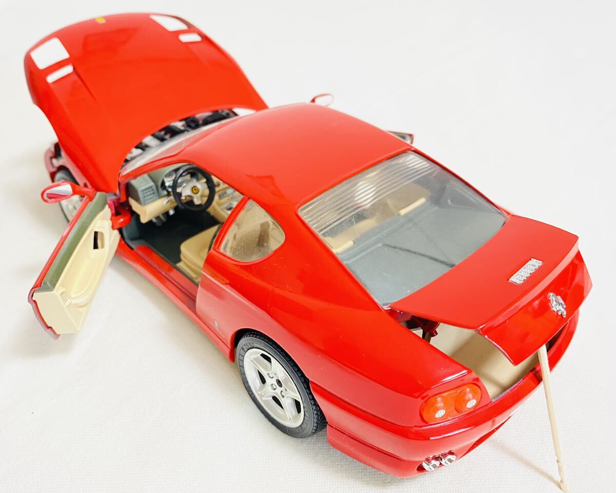 1/18 Ferrari 456GT красный миникар BURAGO почти не использовался прекрасный товар редкий товар 