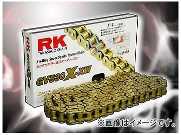 2輪 RK EXCEL シールチェーン GV ゴールド GV525X-XW 108L ZX10R 2輪 RK EXCEL シールチェーン GV ゴールド GV525X-XW 108L ZX10R