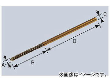 柳瀬/YANASE ミニ軸付ネジリブラシ ステンレス 2×25×3×45 BMNS-0203 入数:10個