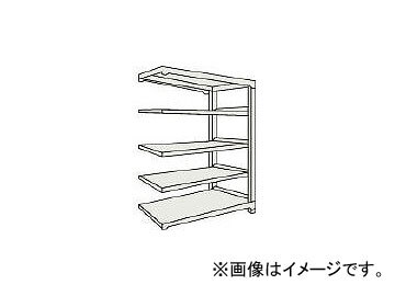 トラスコ中山/TRUSCO M1.5型軽中量棚 1760×595×H2100 5段 連結 NG M1.57665B NG(5084121) JAN:4989999727494