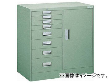 トラスコ中山/TRUSCO WVR型キャビネット コンビ 880×500×H880 引出8段 WVRCB8(5008514) JAN:4989999626155