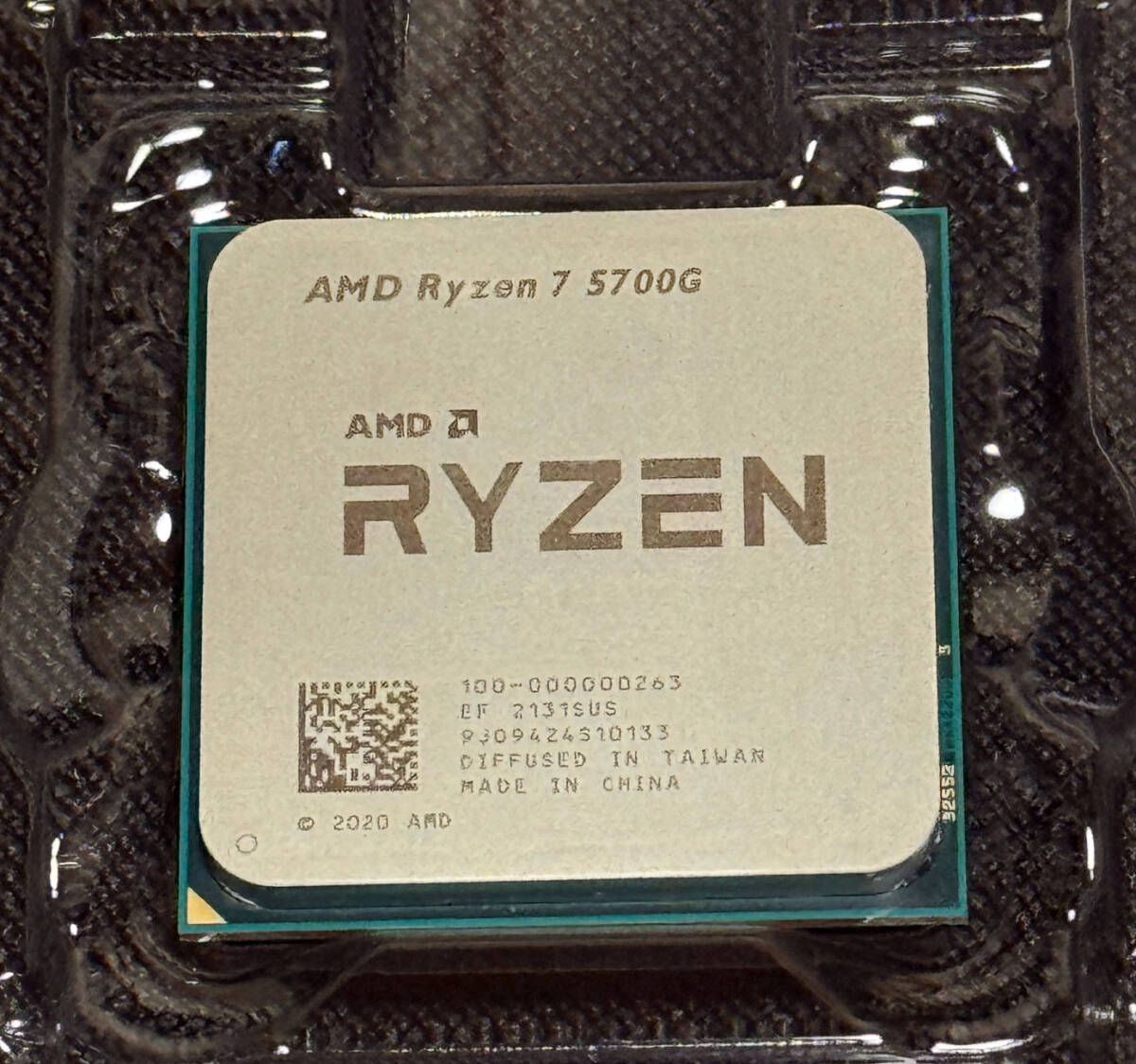 【中古品】AMD Ryzen 7 5700G 　純正クーラー（未使用）付き 中古 AMD Ryzen 7 5700G / クーラー未使用