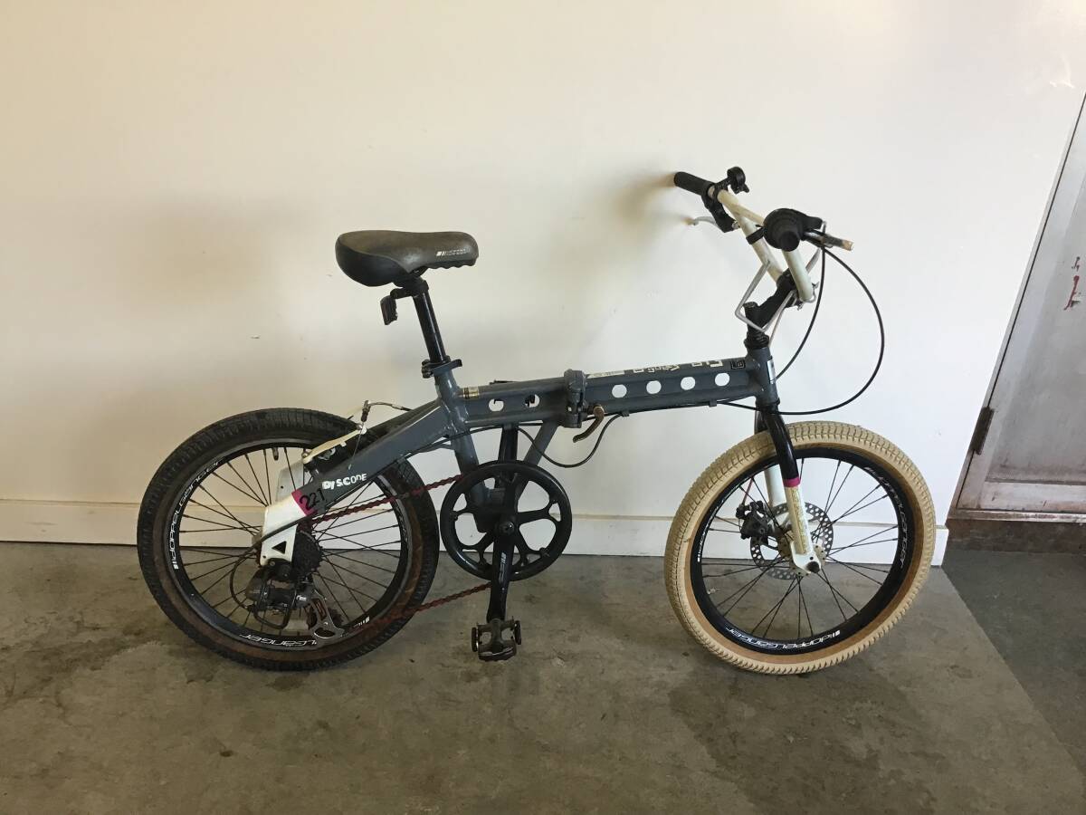 (Y)□岐阜発　△DOPPEL GANGER/ドッペルギャンガー/折りたたみ自転車/20インチ/6段変速/走行確認/現状品　R6.8/12□
