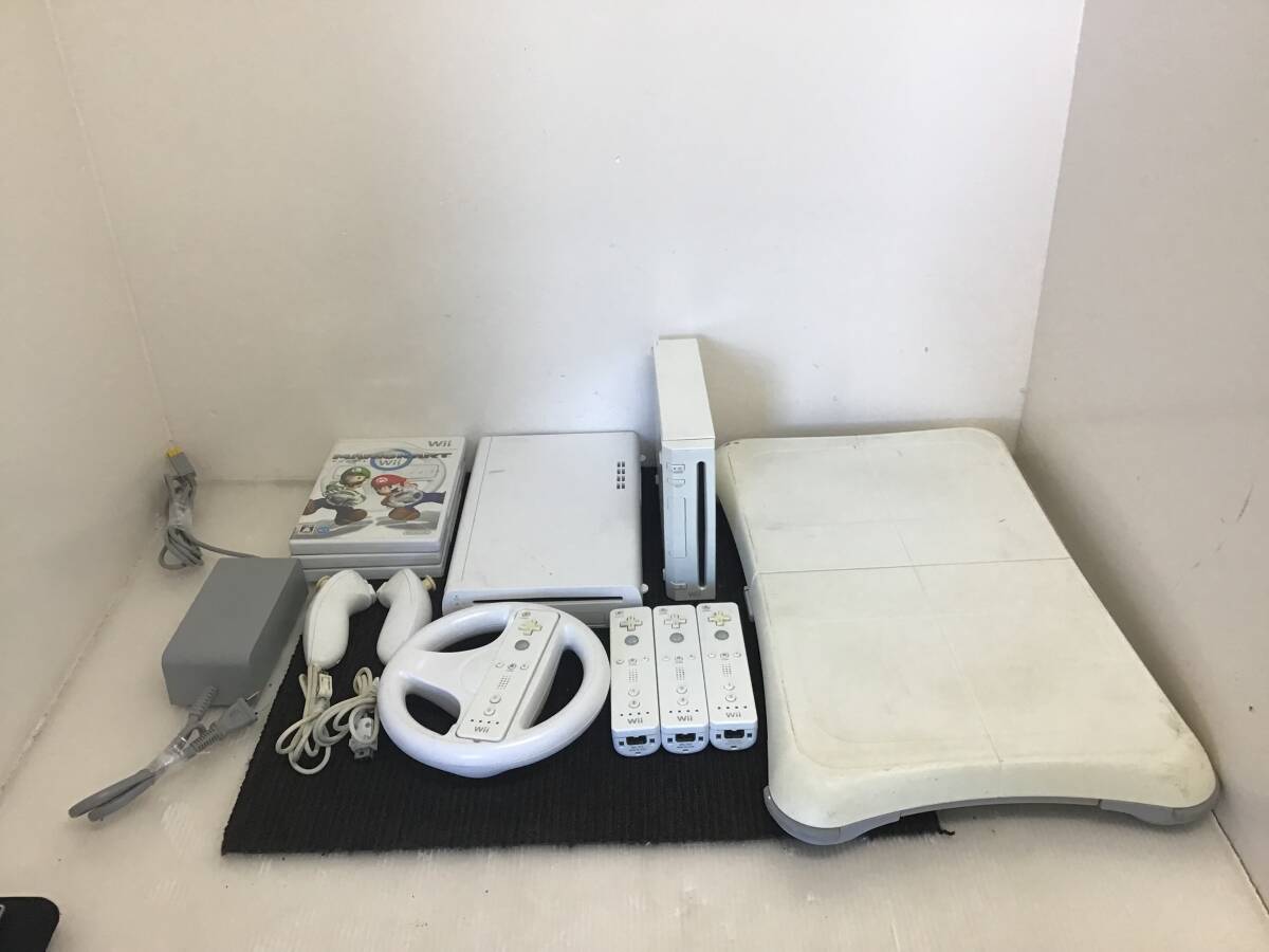 ★岐阜発　Nintendo/Wii本体/コントローラー/バランスWiiボード/マリオカート/大乱闘スマッシュブラザーズ/ジャンク品　R6.8/17★