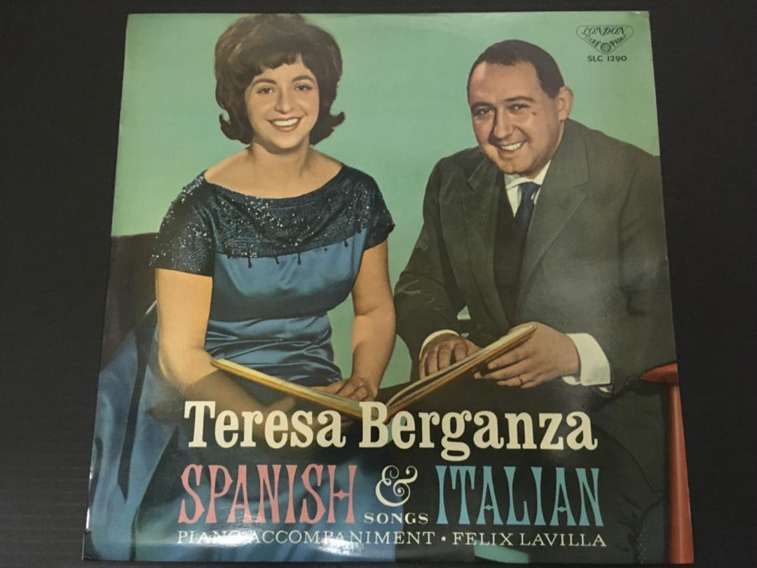 LP テレサ・ベルガンサ　スペイン、イタリア歌曲集　エラー盤