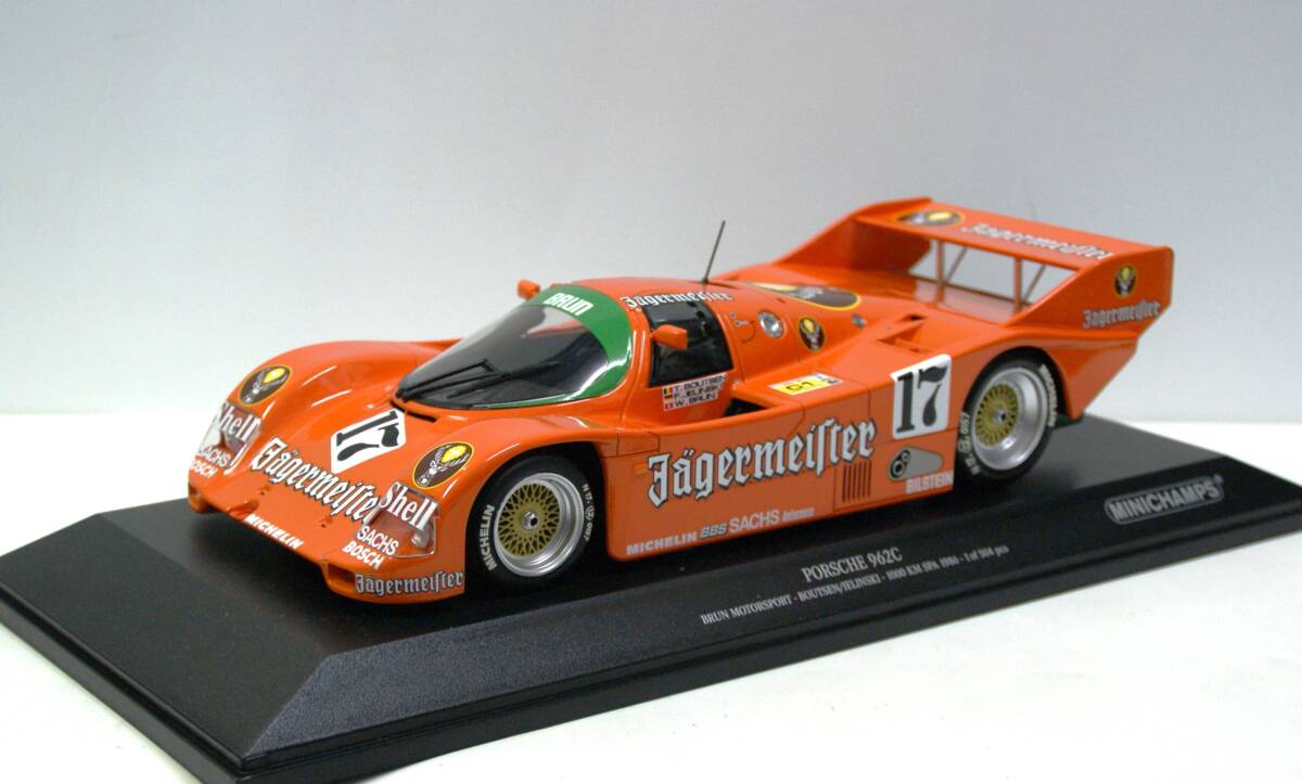 洋服通販 - 新作アイテムを PMA】1/18 ポルシェ 962 C #17 T. ブーツェン/F.イェリンスキー レーシングカー