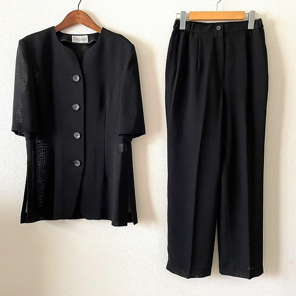 #snc セリザワ Serizawa セットアップ 黒 薄手 フォーマル レディース [901871]